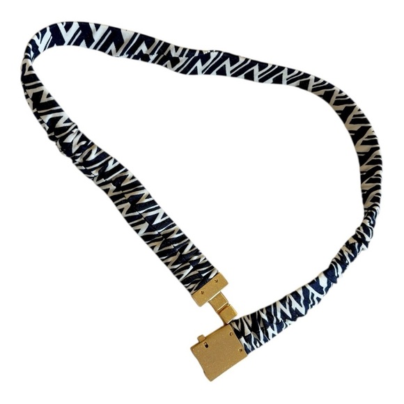 Tory Burch Crista T Lattice Logo Print Shirt Dress Navy White Size S/P - Picture 10 of 11